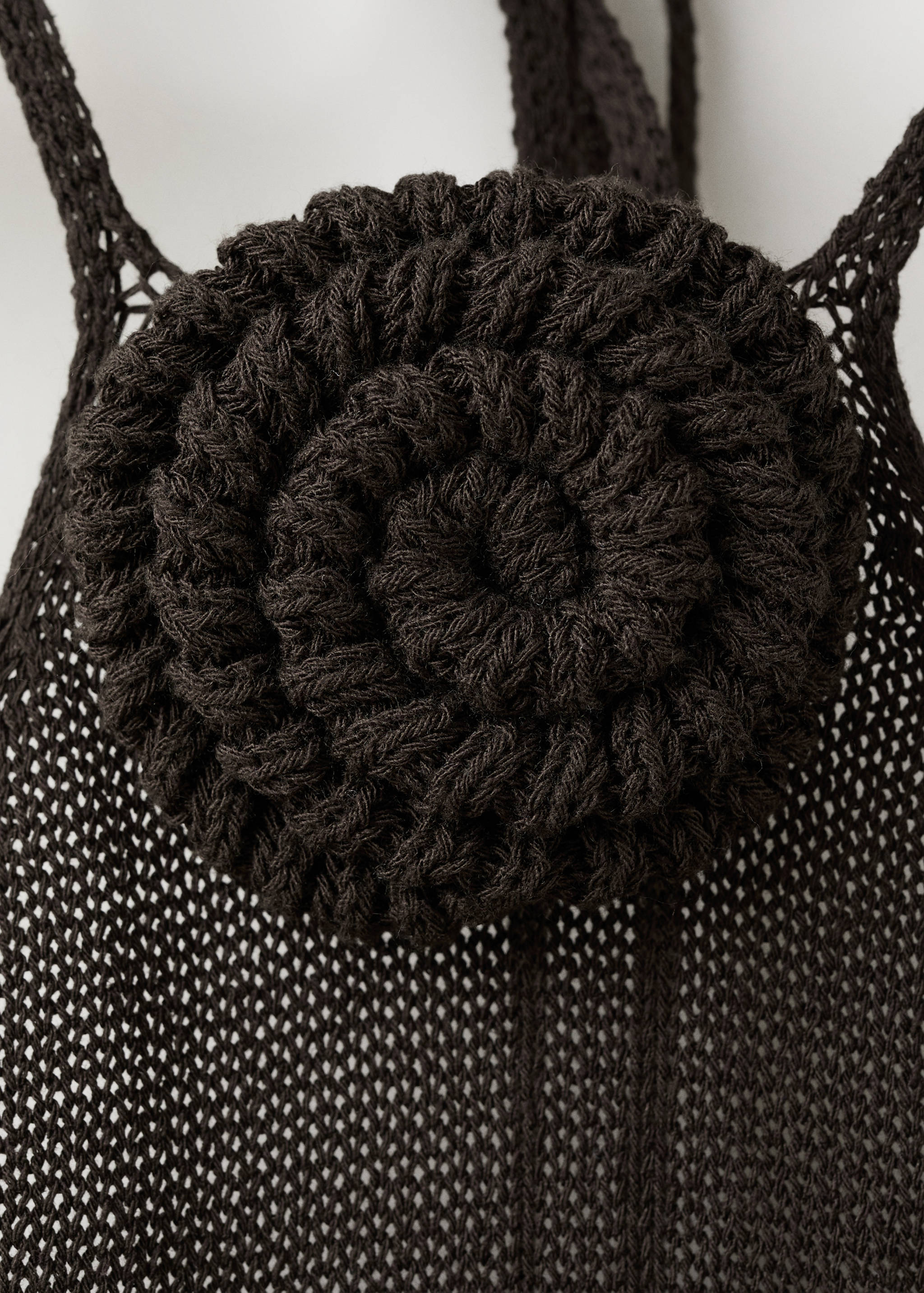 Top halter crochet flor - Pormenor do artigo 8