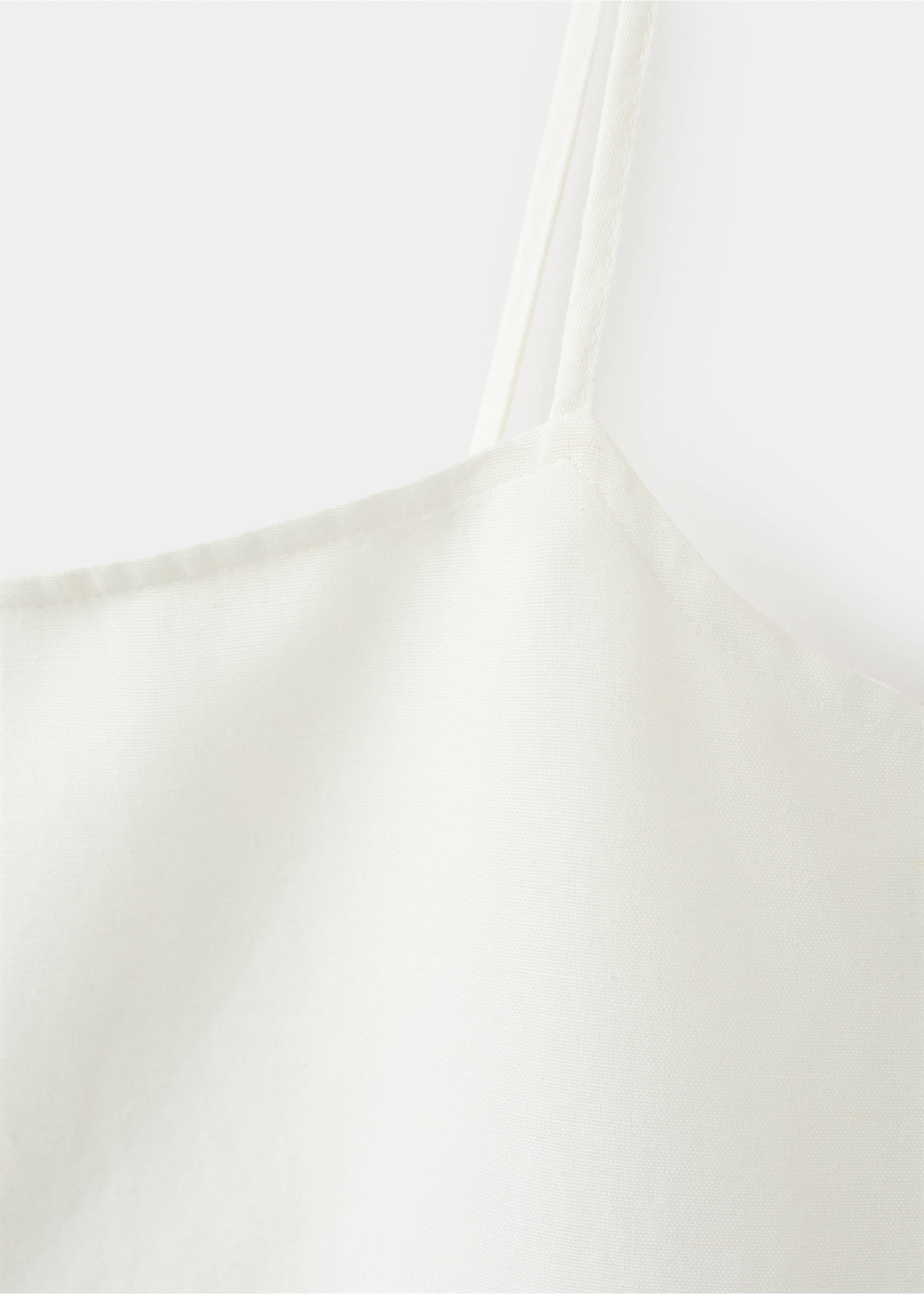 Floral detail strappy top - تفاصيل المنتج 8, أبيض. Ref: 37061369-00.