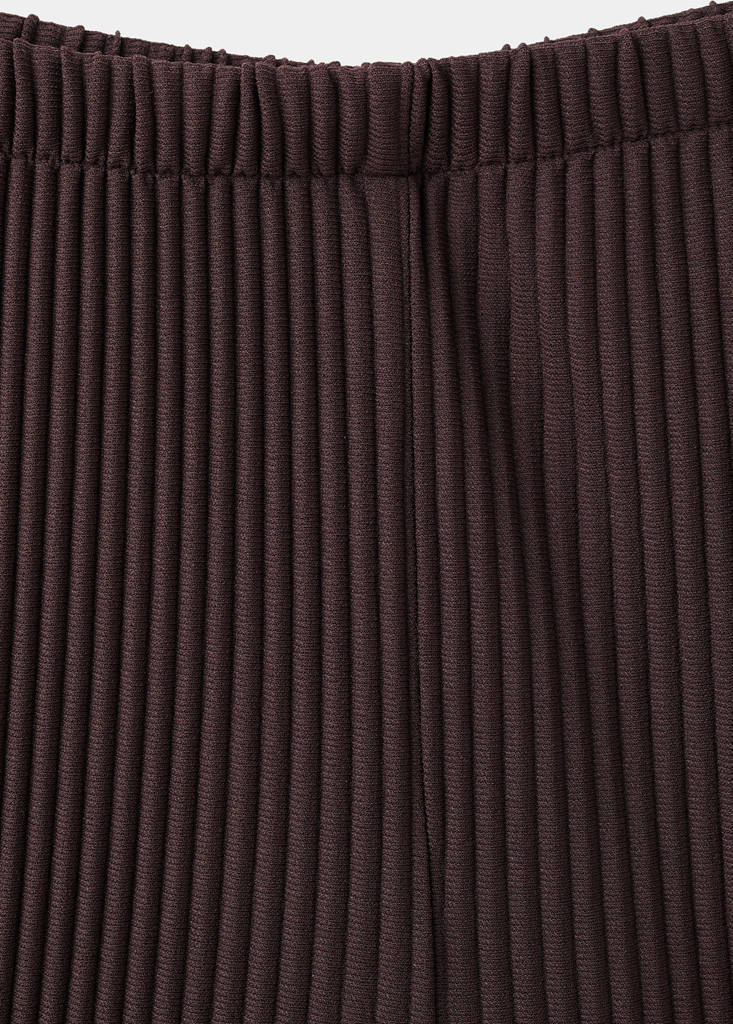 Textured harem pants — Chocolate