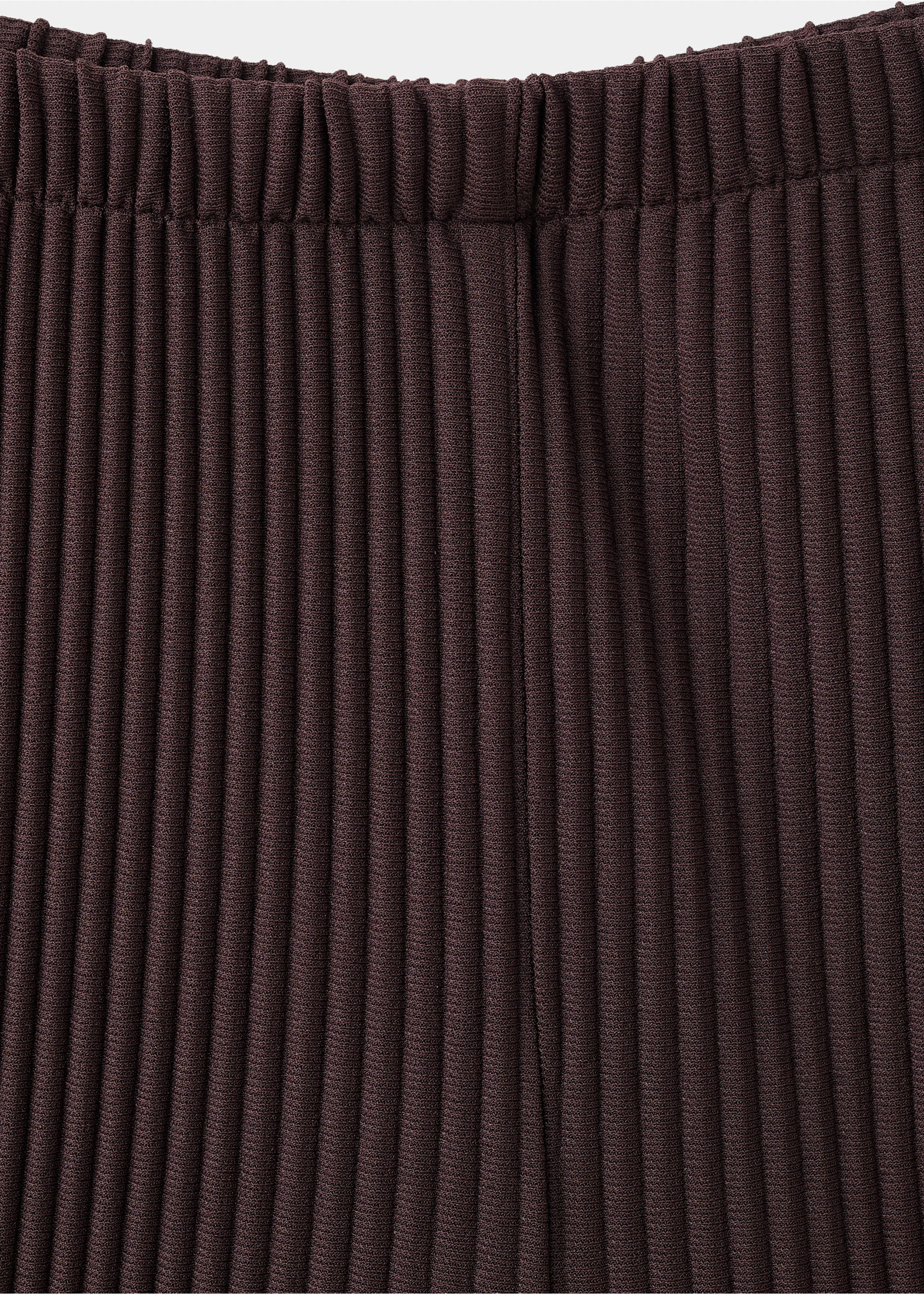 Textured harem pants - Details of the article 8, Chocolate. Ref: 37061371-00.