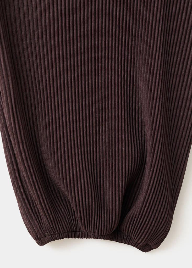 Textured harem pants — Chocolate