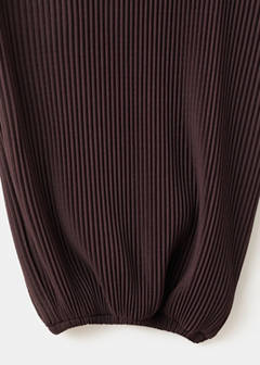 Textured harem pants — Chocolate 7