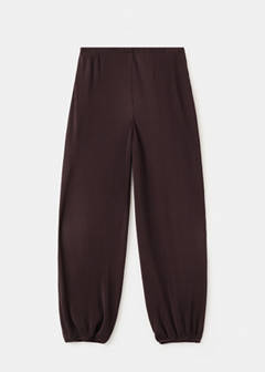 Textured harem pants — Chocolate 5