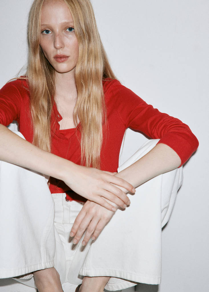 Wide leg mid-rise jeans — White