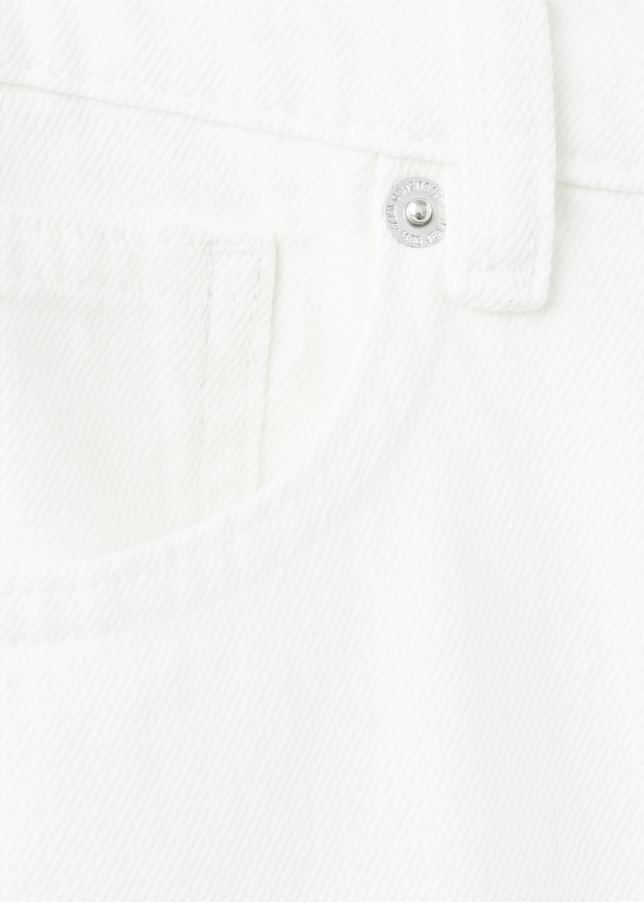 Low-rise wideleg jeans - Details of the article 0, White. Ref: 37061374-00.