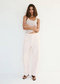 Pocket cargo jeans — Pastel Pink 2