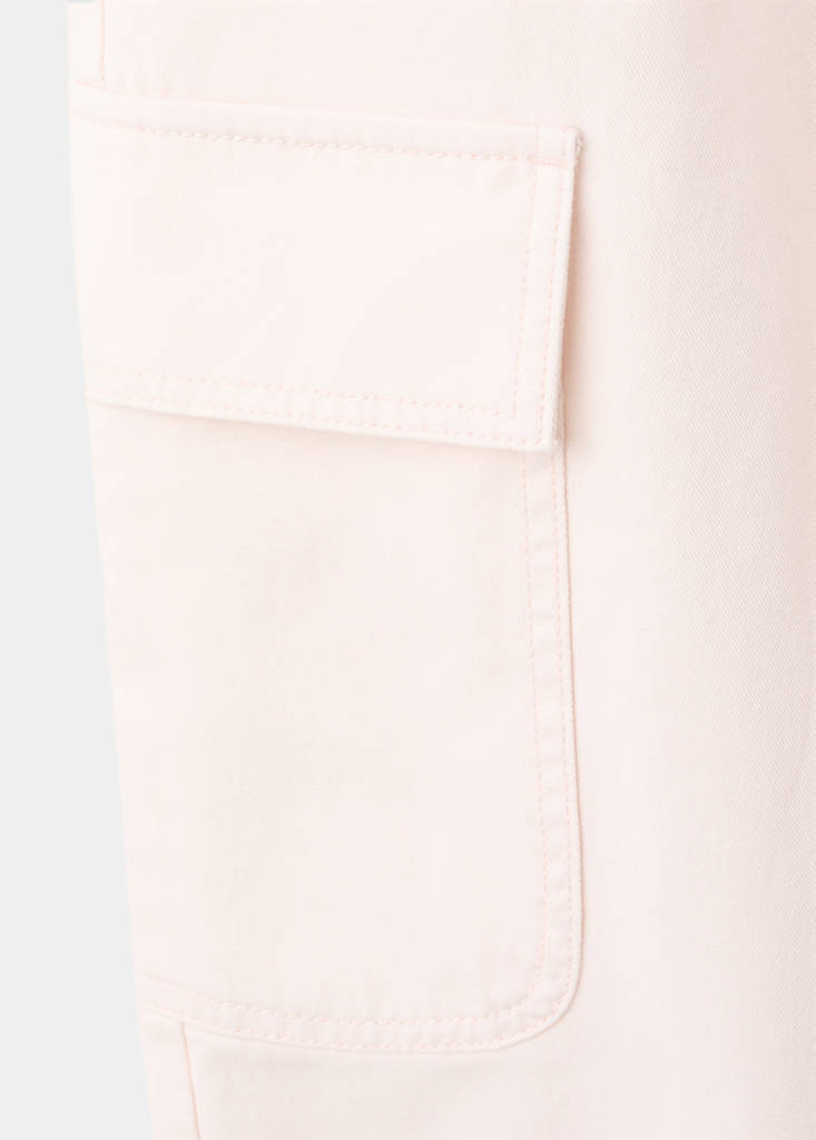 Pocket cargo jeans — Pastel Pink