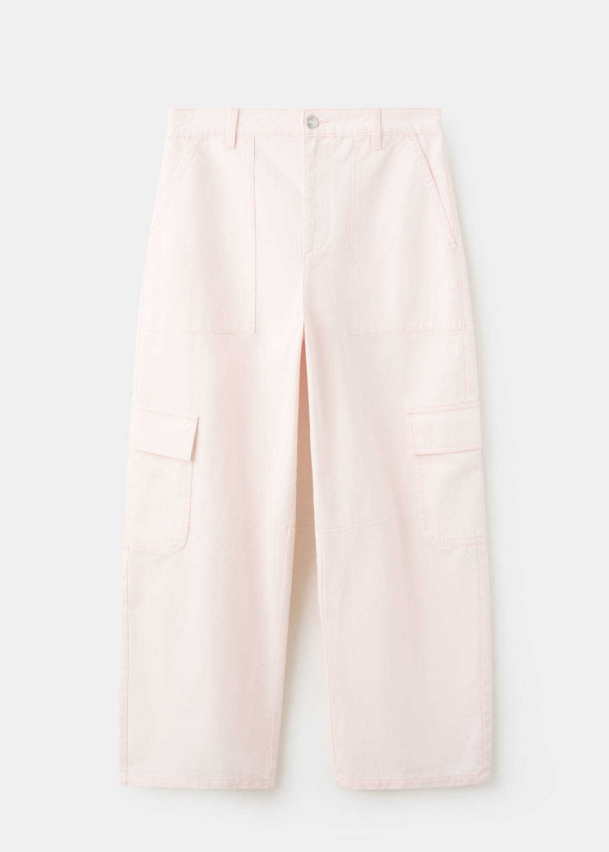 Pocket cargo jeans — Pastel Pink