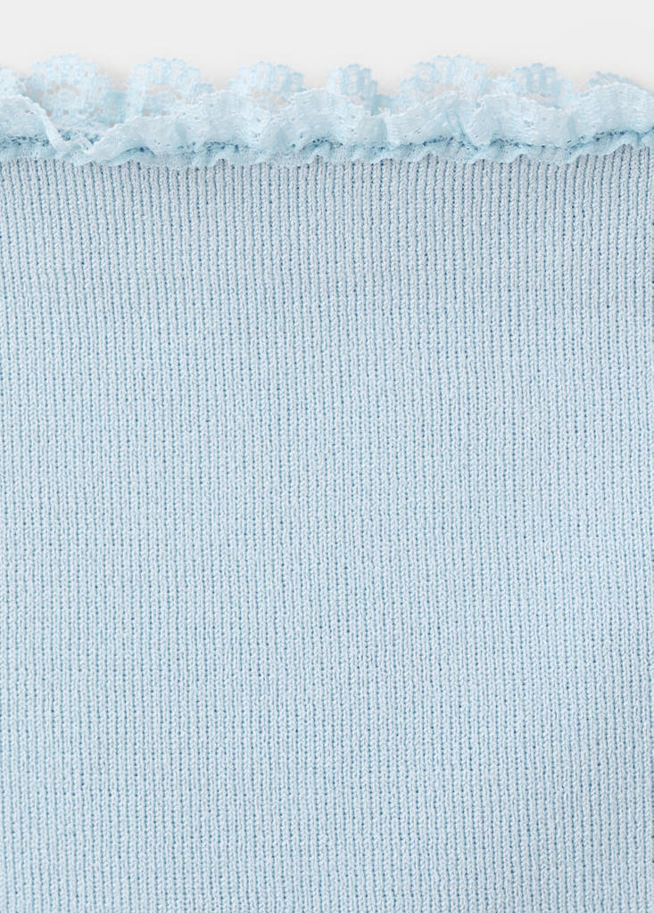Short pleated skirt — Sky Blue