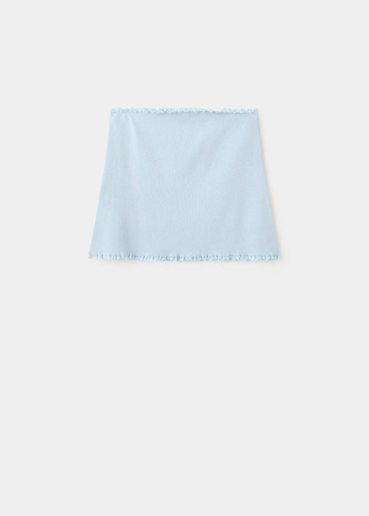 Short pleated skirt — Sky Blue
