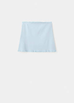 Short pleated skirt — Sky Blue 7