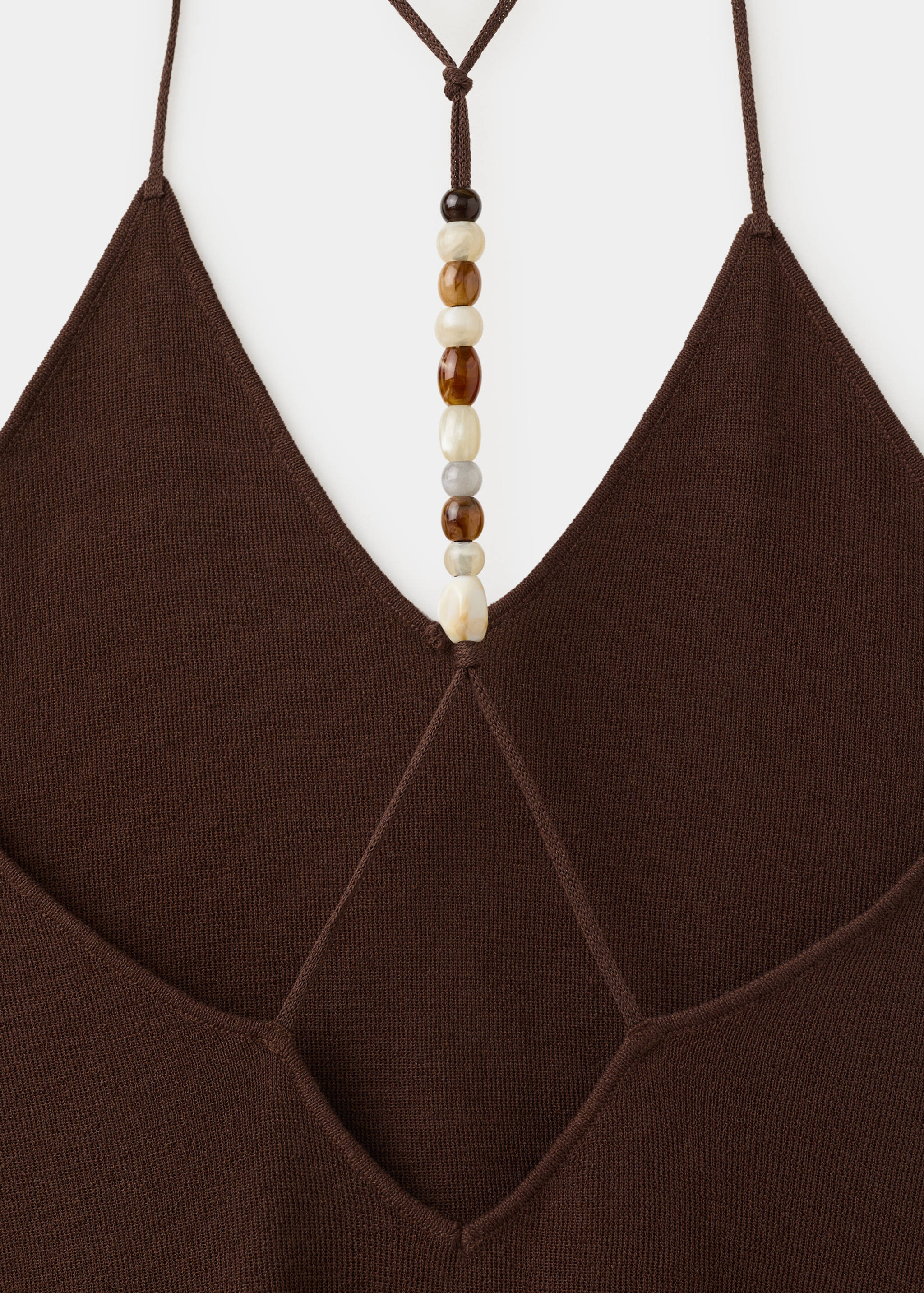 Robe col en V à perles - Détail de l'article 8