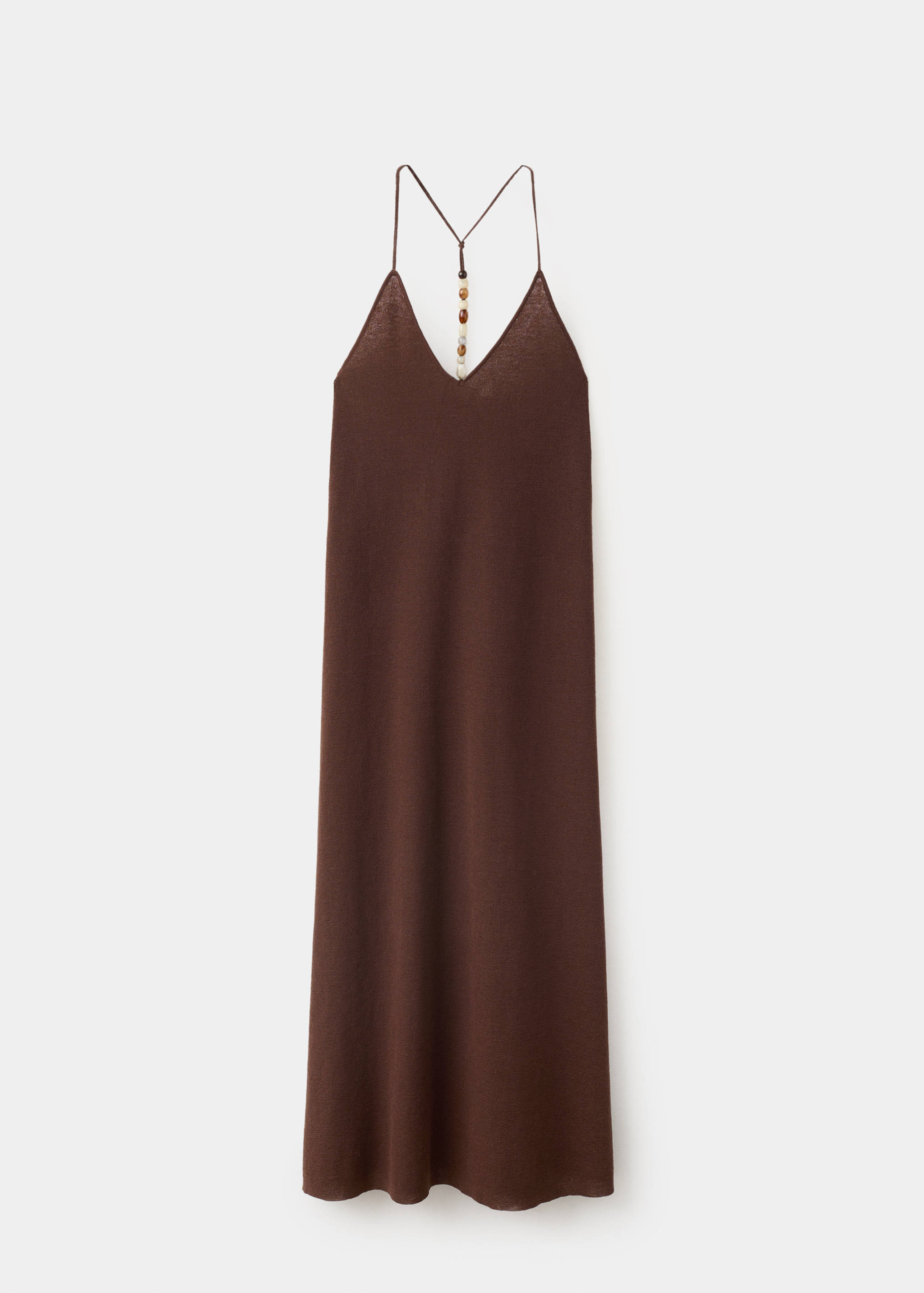 Robe col en V à perles - Article sans modèle