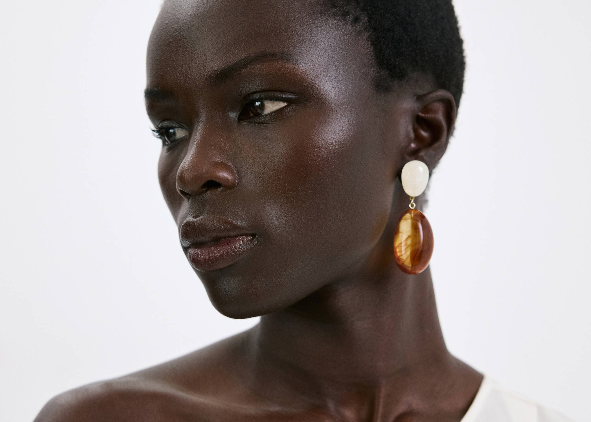 Mixed pendant earrings - Panoramic plane