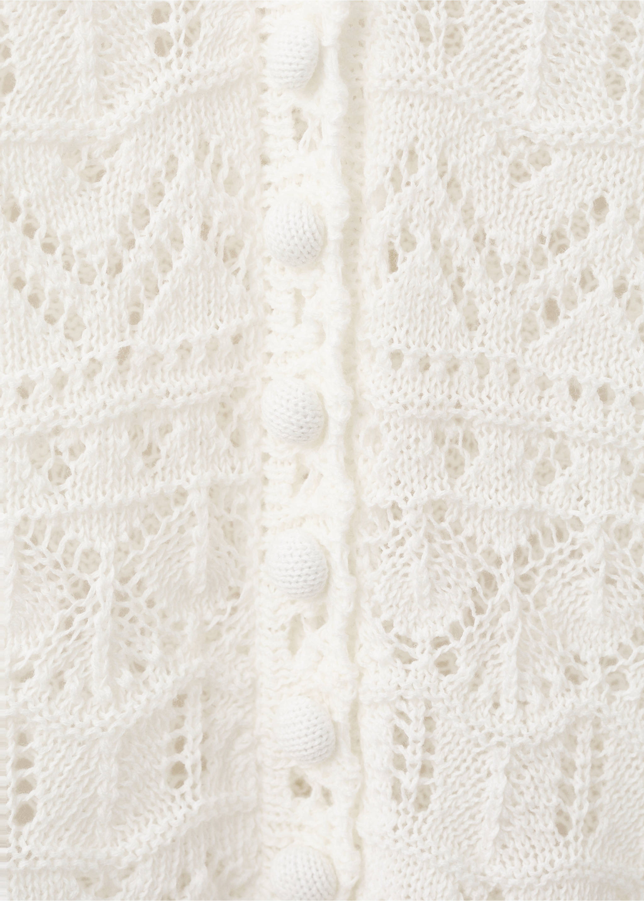 Cardigan sikan - Details of the article 8, Ecru. Ref: 37061383-00.