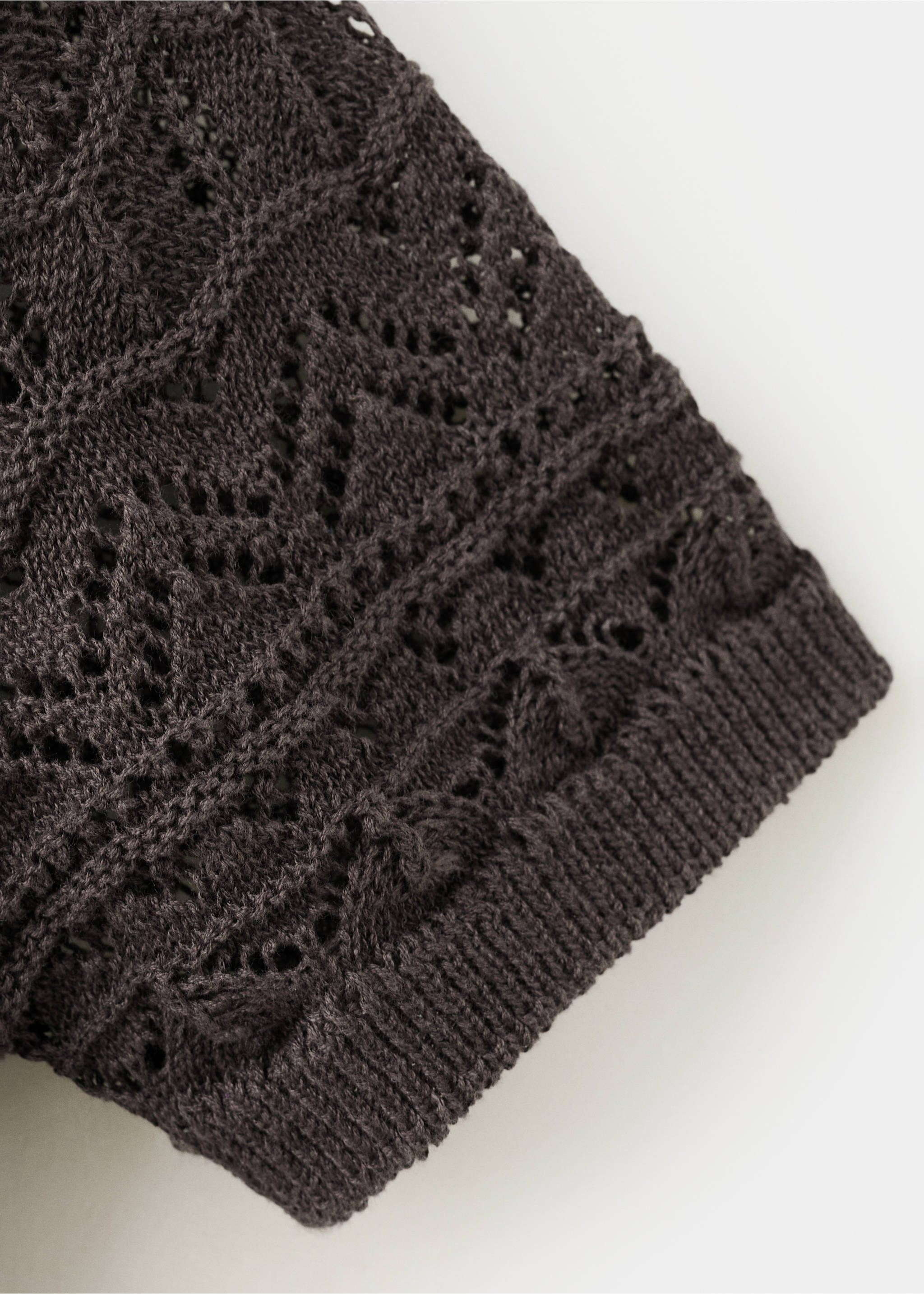 Cardigan sikan - Details of the article 0, Chocolate. Ref: 37061383-00.