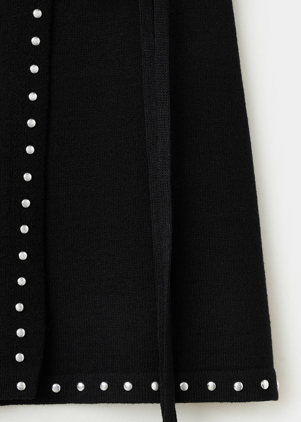 Studded wrap skirt — Black