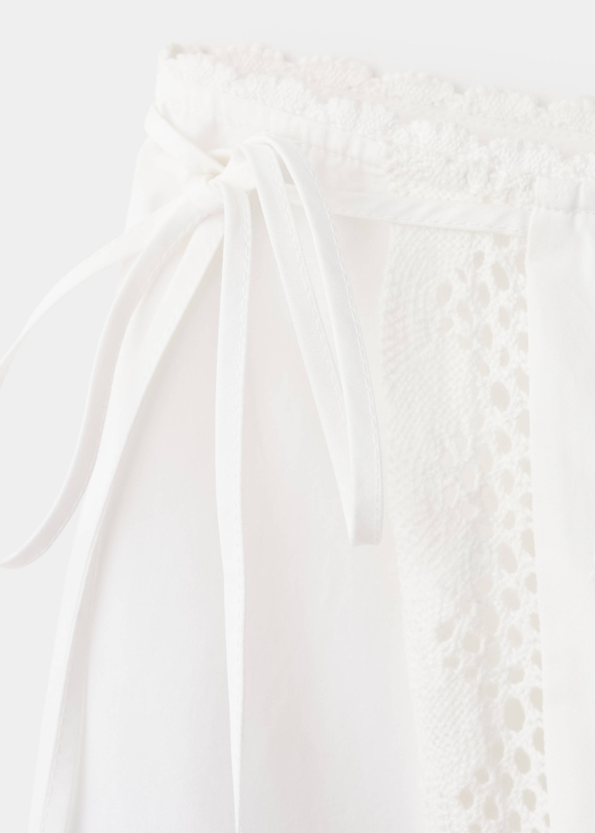 Cotton skirt with broderie anglaise embroidery - Details of the article 8