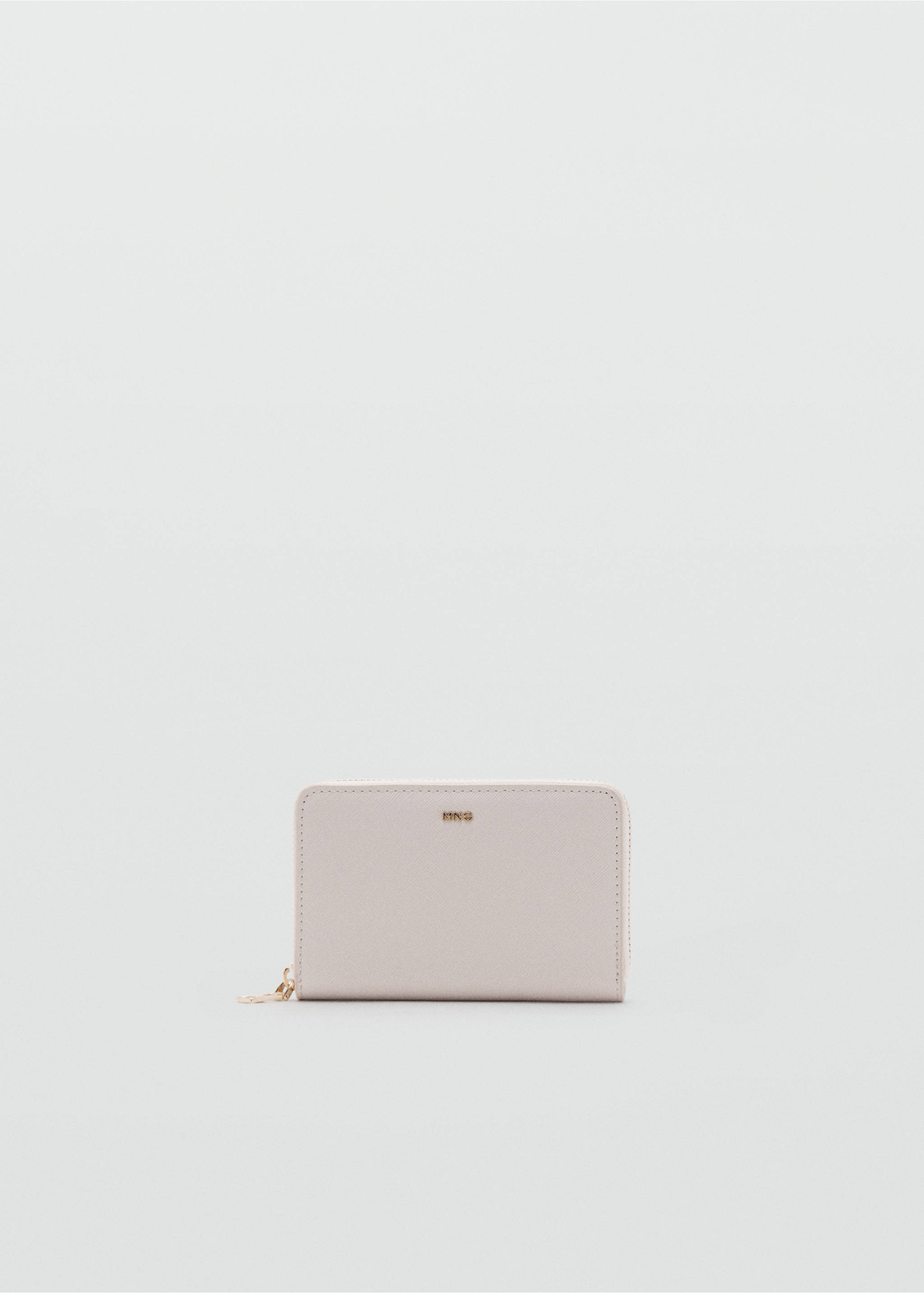 Billetera mediana efecto safiano - Artículo sin modelo, Gris hielo. Ref: 37061387-00.