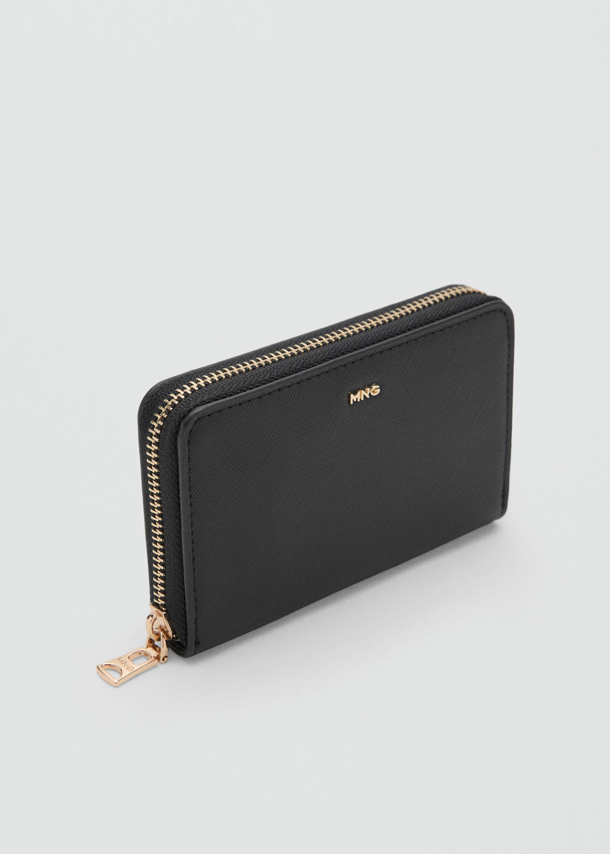 Medium wallet with saffiano effect - Medium plane