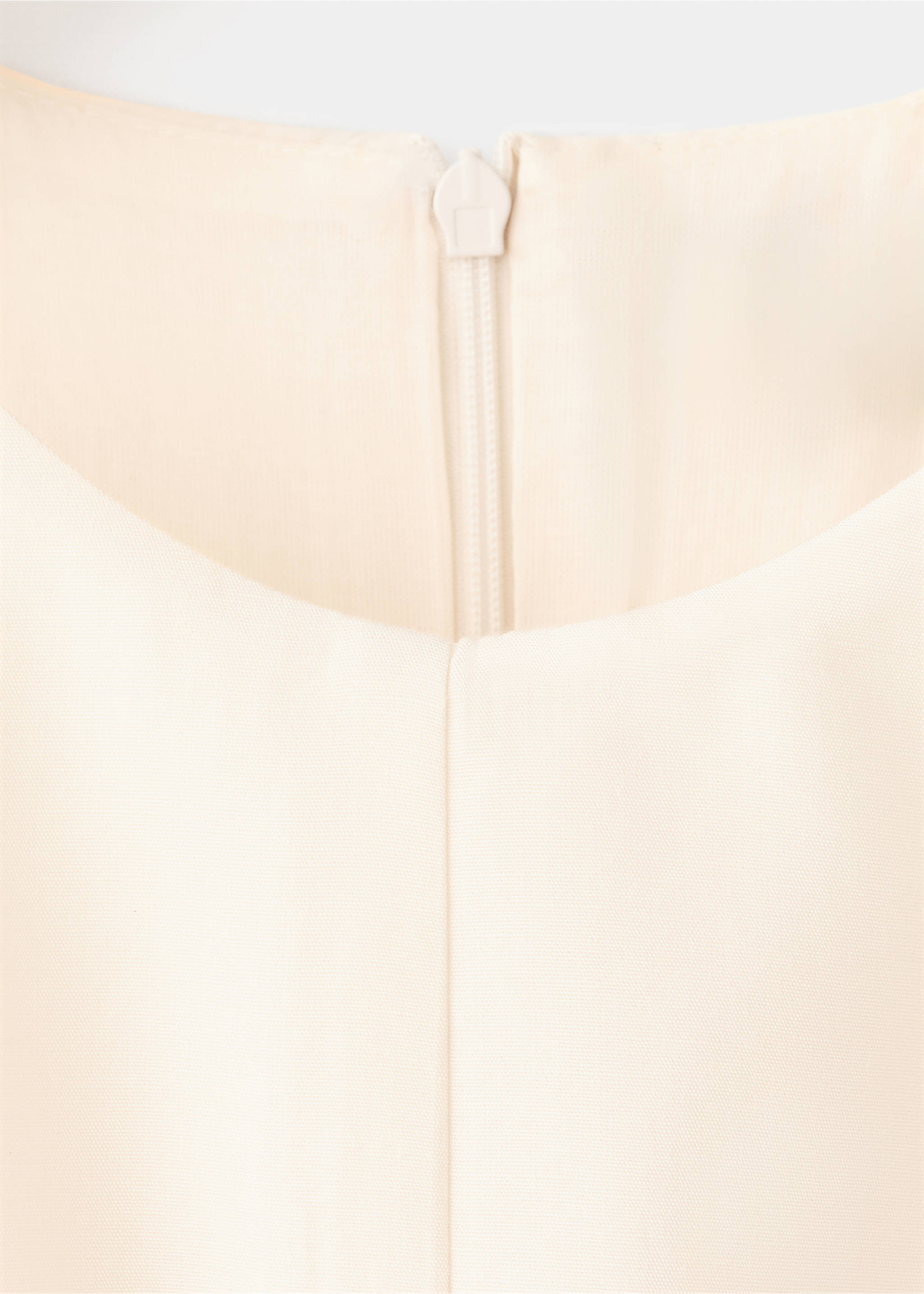 Halter jumpsuit with belt detail - Details of the article 0, Ecru. Ref: 37061389-00.