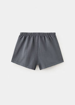 Cotton eyelets shorts — Charcoal 5