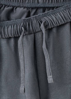Cotton eyelets shorts — Charcoal 6