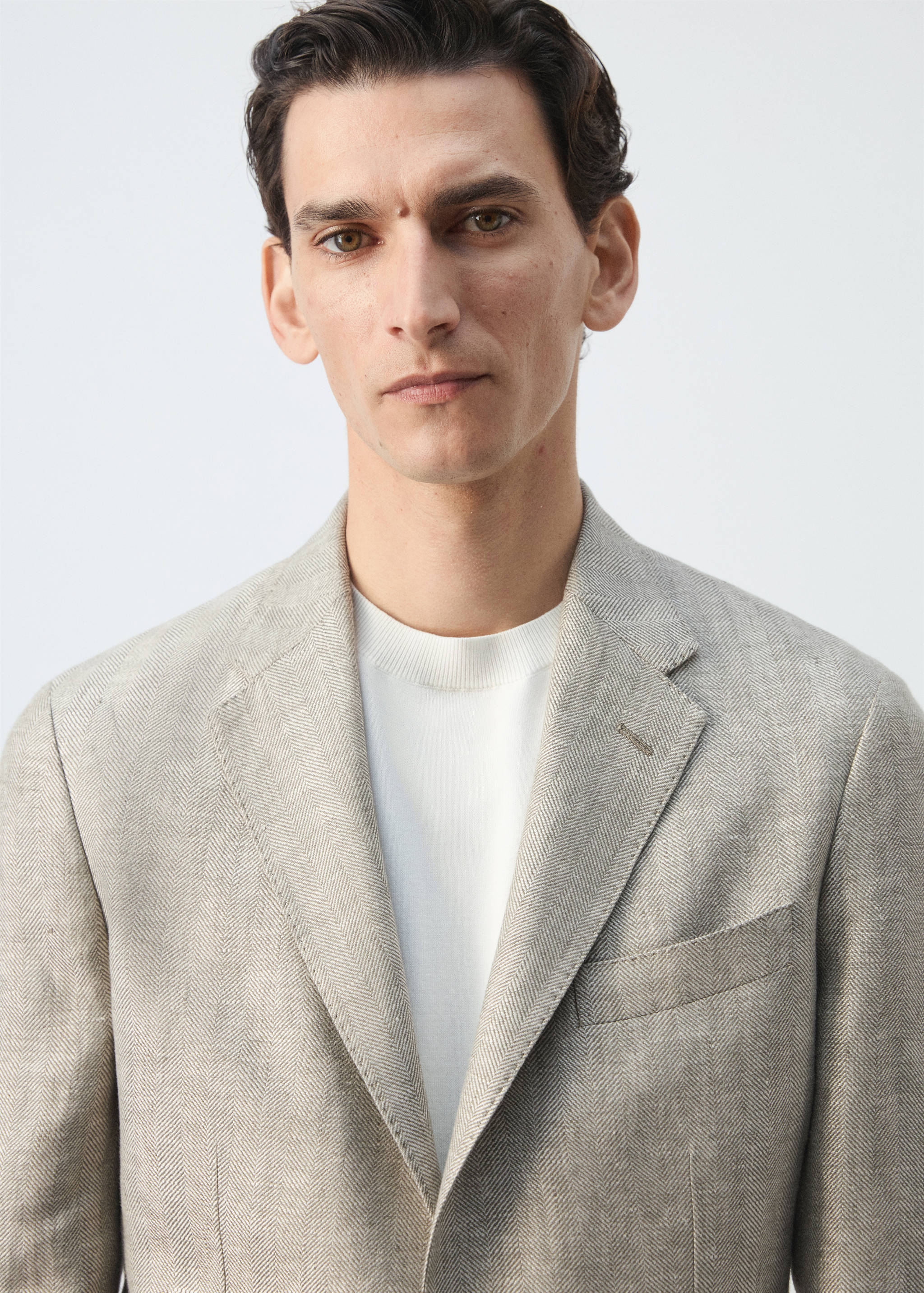 Americana traje 100% lino slim fit - Detalle del artículo 1