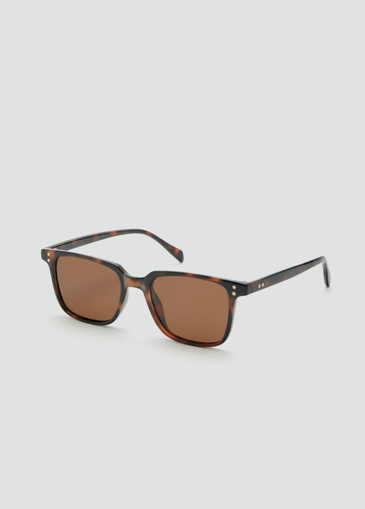 Rectangular-frame sunglasses — Chocolate