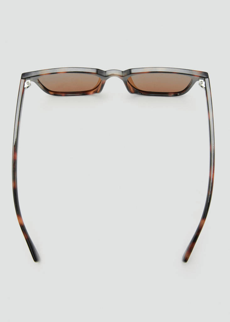 Rectangular-frame sunglasses — Chocolate