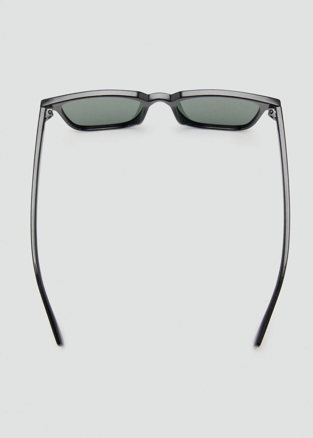 Rectangular-frame sunglasses — Black