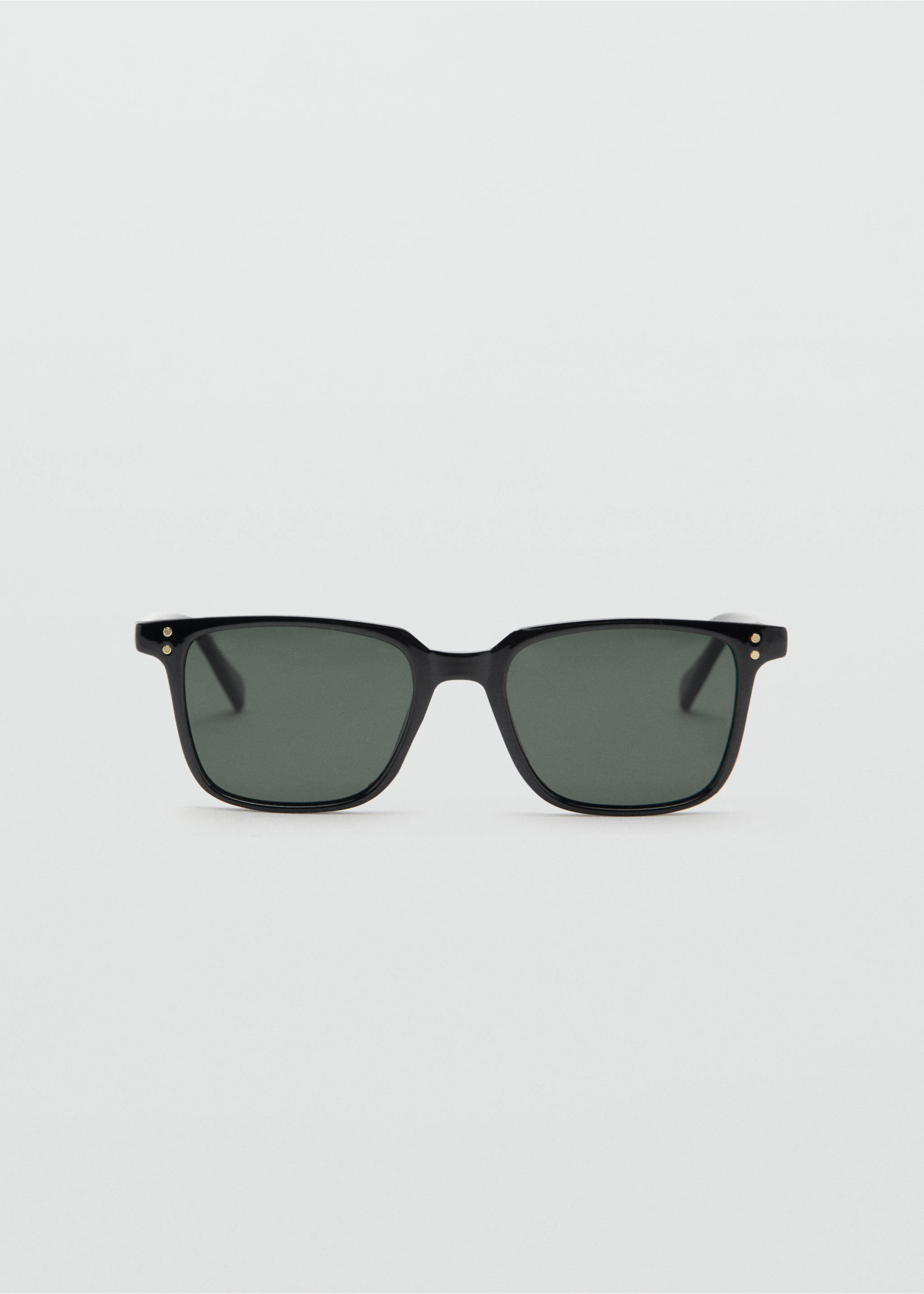 Rectangular-frame sunglasses - Article without model, Black. Ref: 37061392-00.