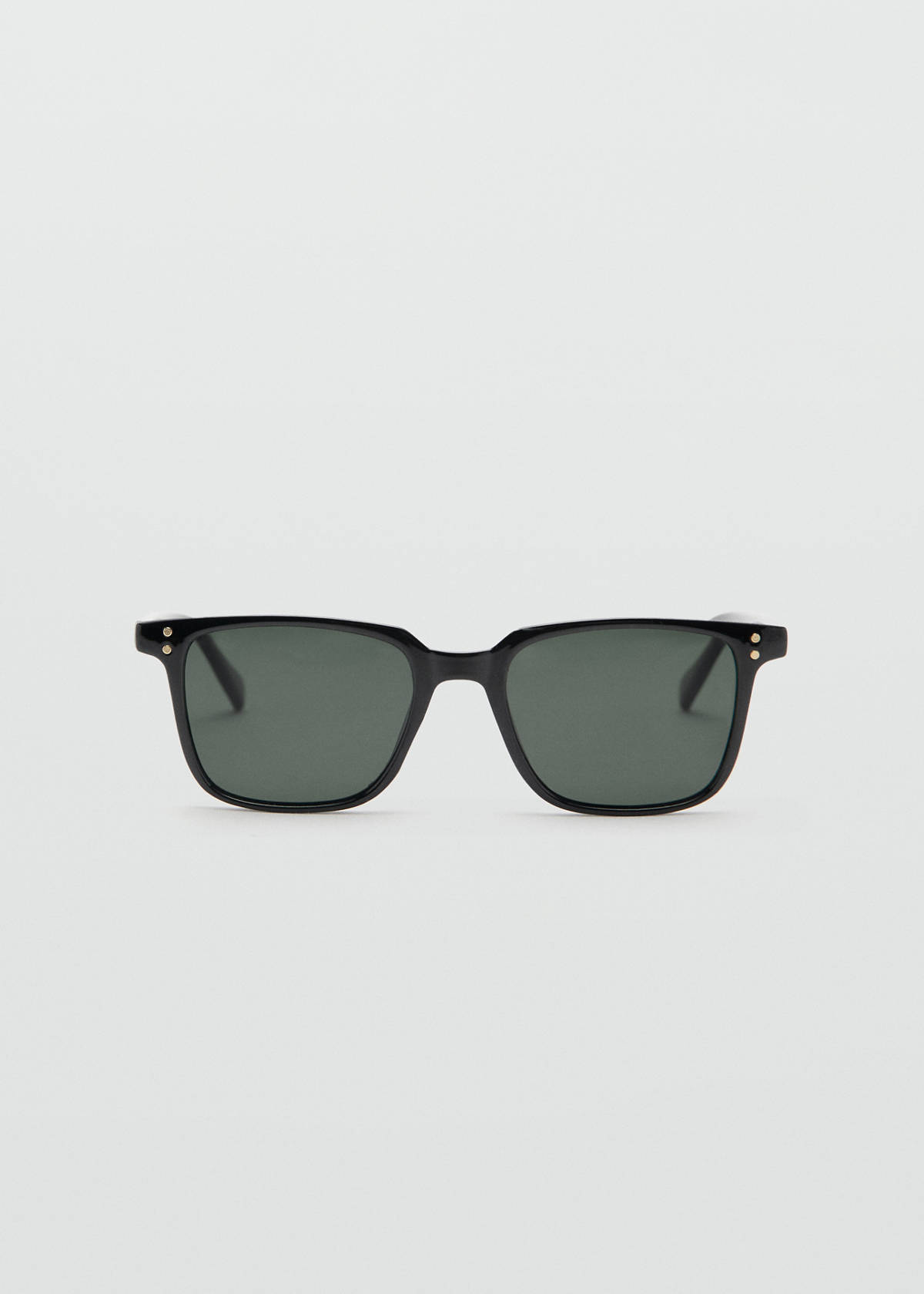 Rectangular-frame sunglasses — Black