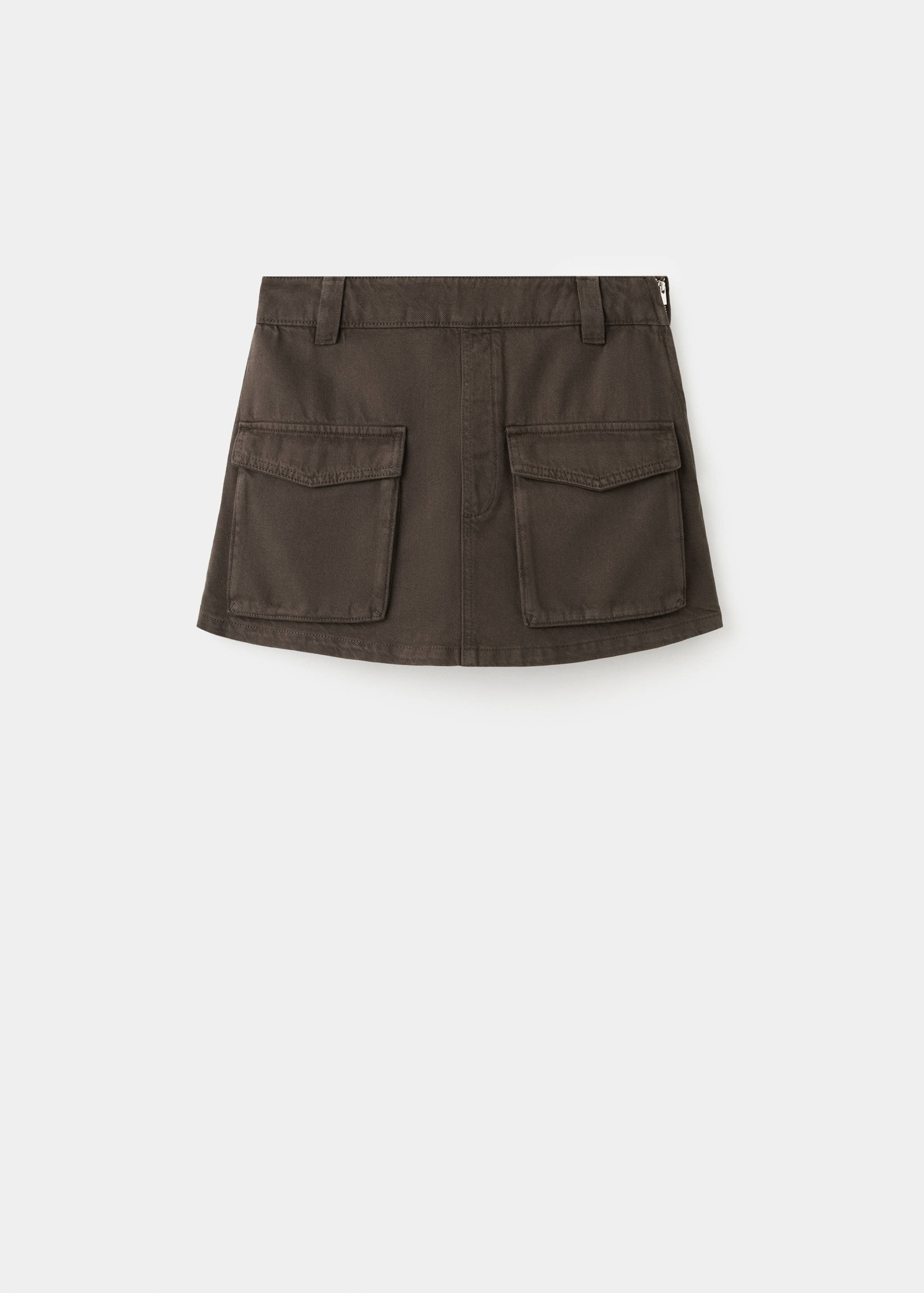 Cargo denim culottes - Article without model