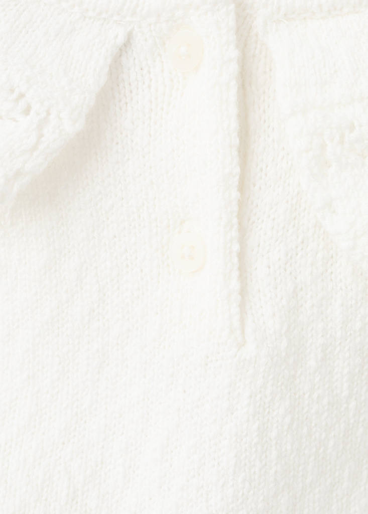 Fine knit babygrow — Off White