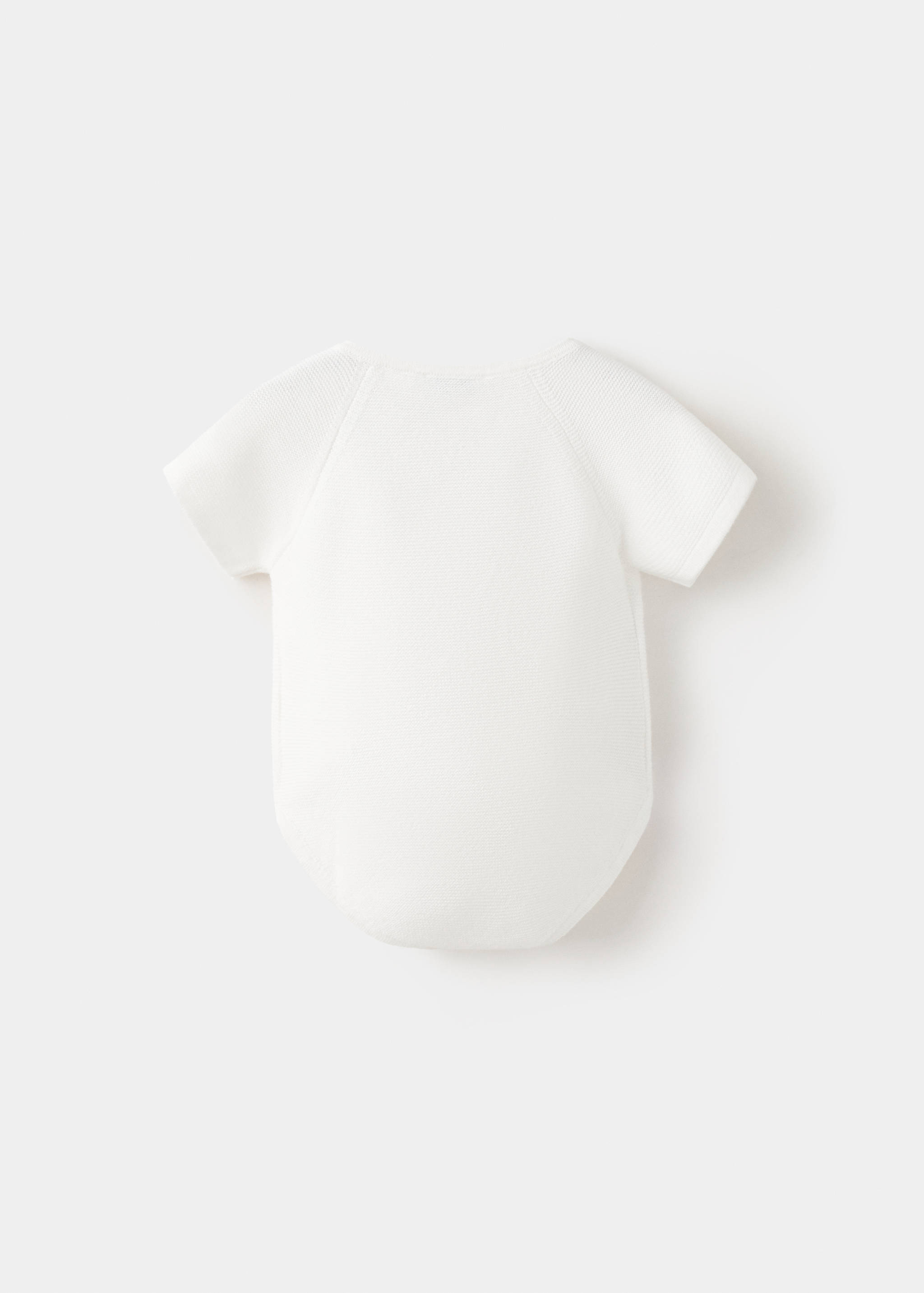 Fine knit babygrow - Reverse of the article