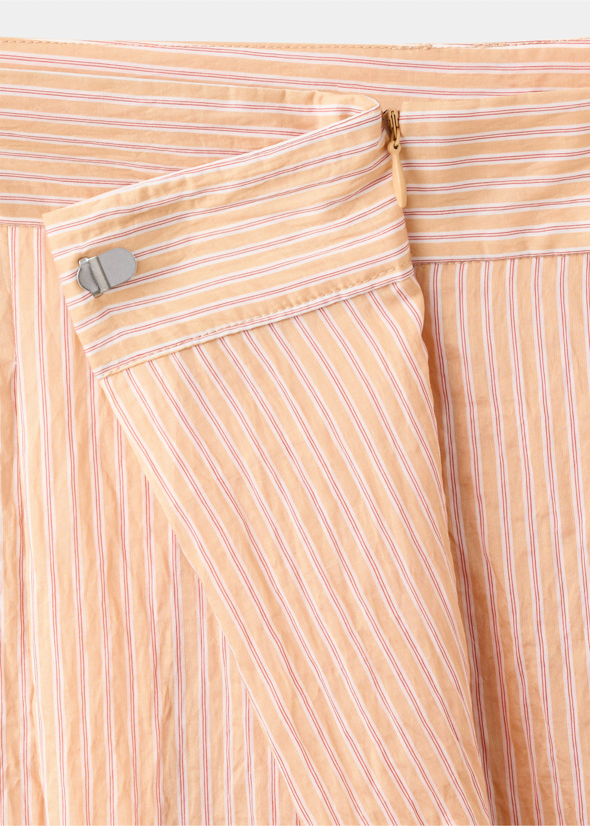 Pantalón lyocell rayas - Detalle del artículo 0, Naranja. Ref: 37061403-00.
