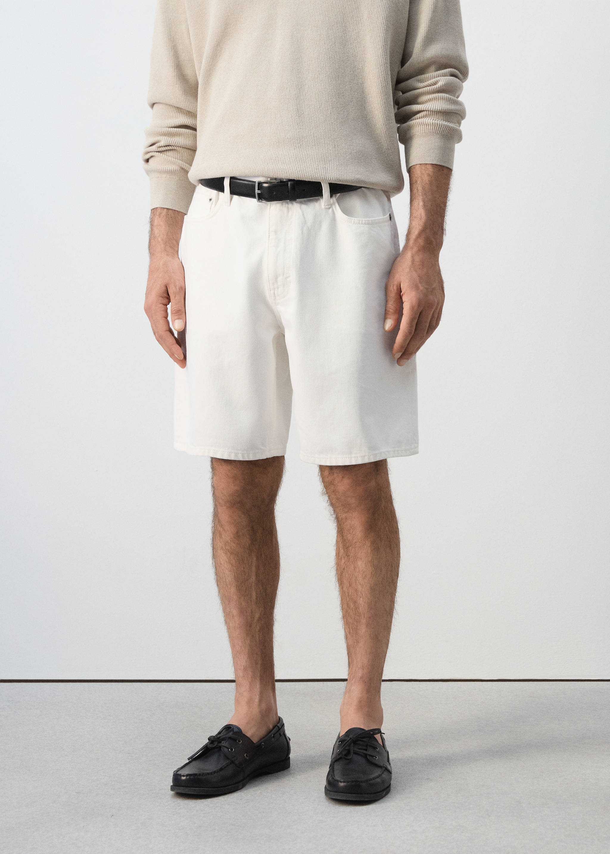 Bermudas vaqueras rectas - Plano medio