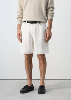 Straight-fit denim bermuda shorts — Off White 1