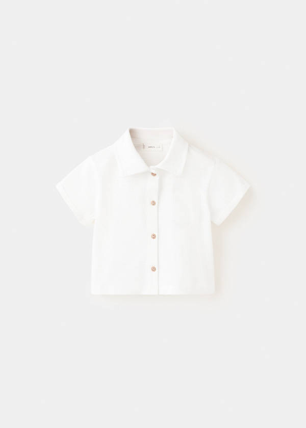 Buttoned cotton shirt — Off White