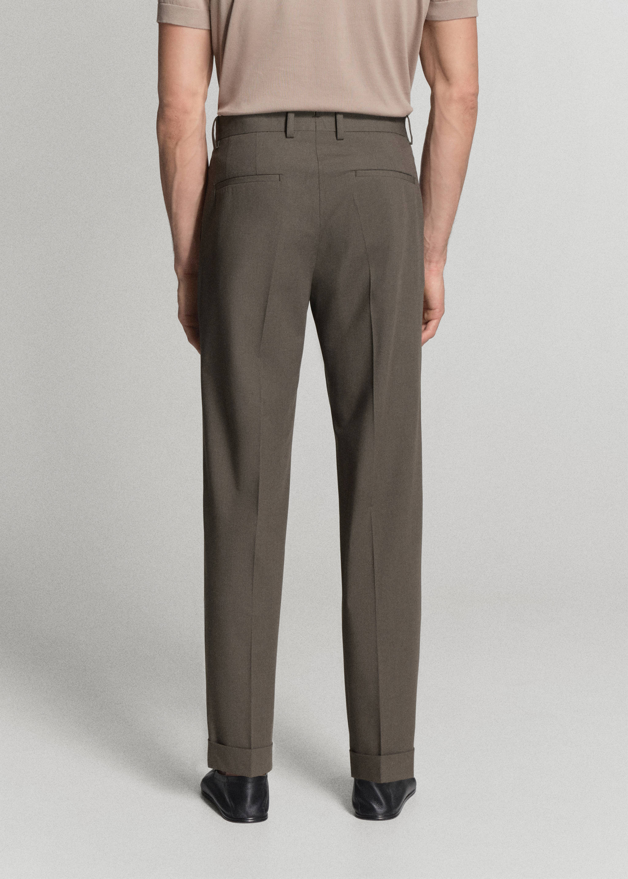 Boston regular-fit suit trousers - Reverse of the article