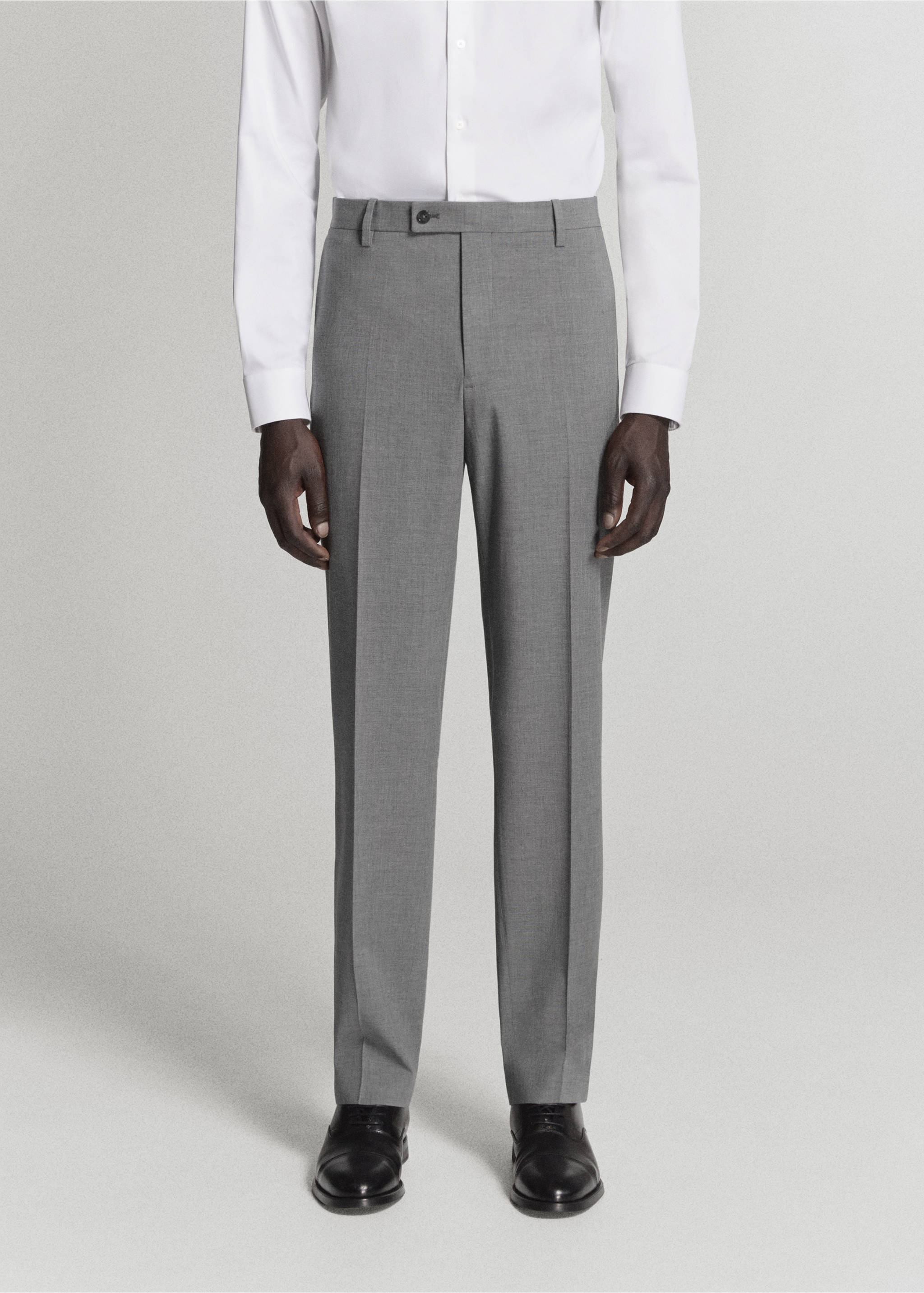 London Anzughose im Regular Fit - Mittlere Ansicht, Grau. Ref: 37061407-00.
