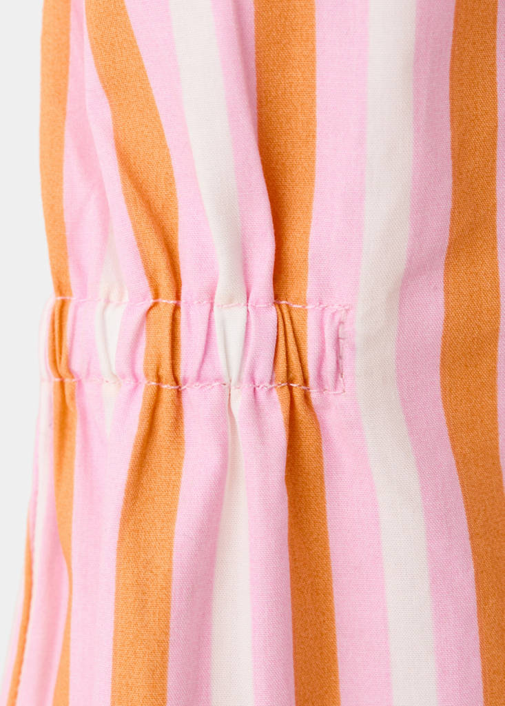 Striped romper — Orange