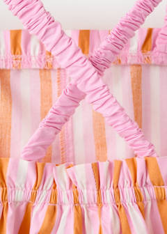 Striped romper — Orange 7