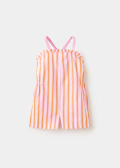 Striped romper — Orange 3