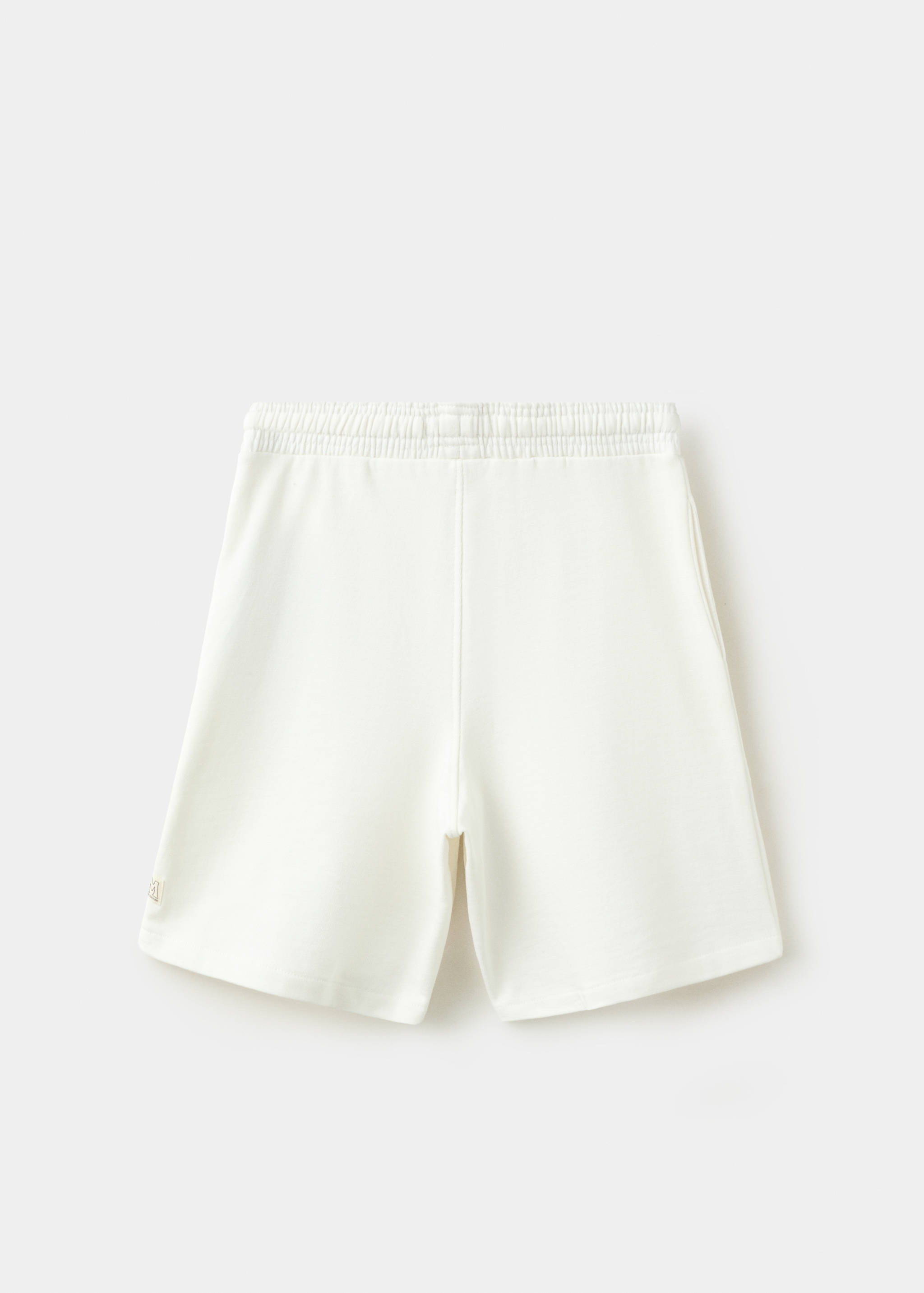 Cotton shorts with drawstring - Reverse of the article