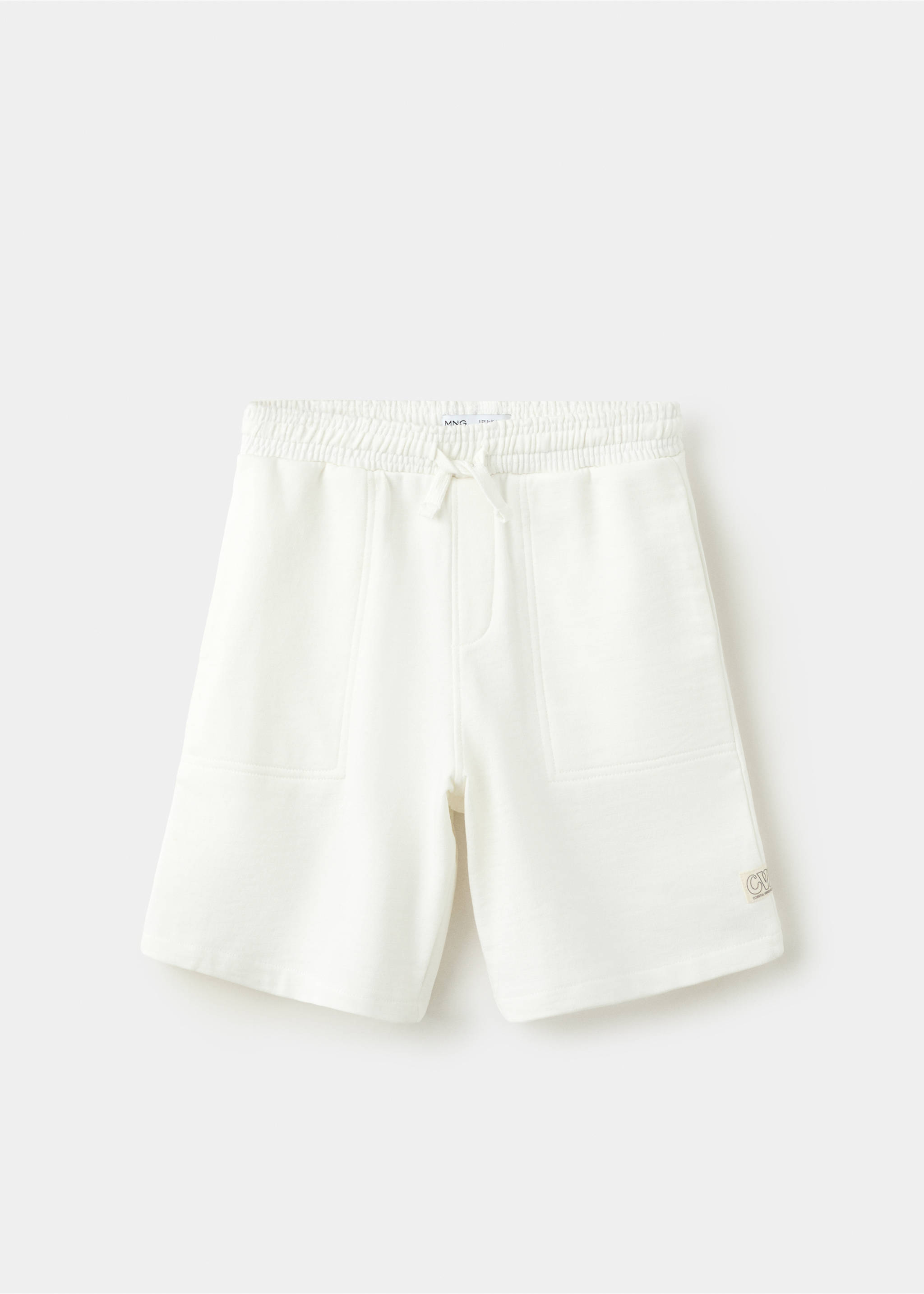 Cotton shorts with drawstring - Article without model, Off White. Ref: 37061409-00.