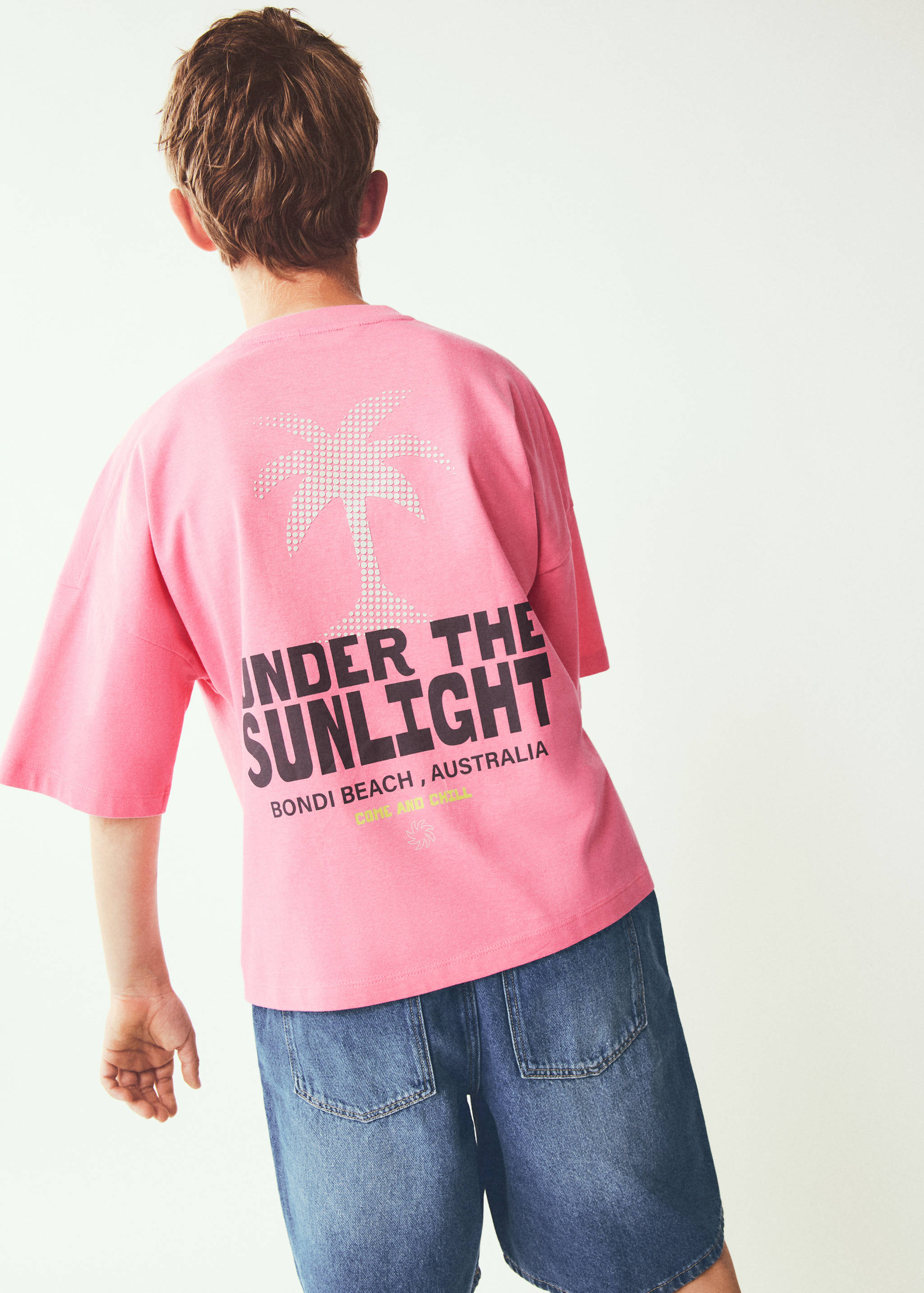 Palm print T-shirt - Medium plane