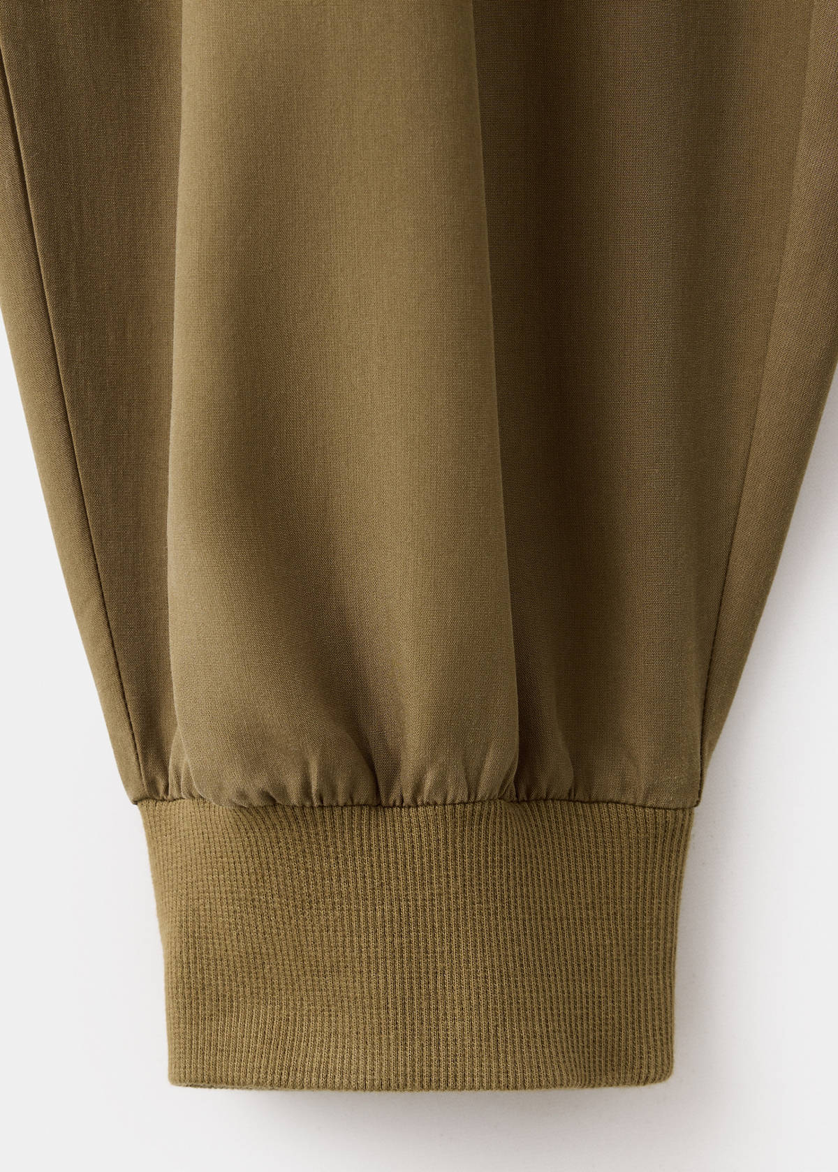 Baggy lyocell trousers — Khaki