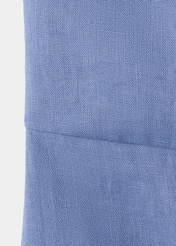 Halter neck jumpsuit 100% linen — Blue